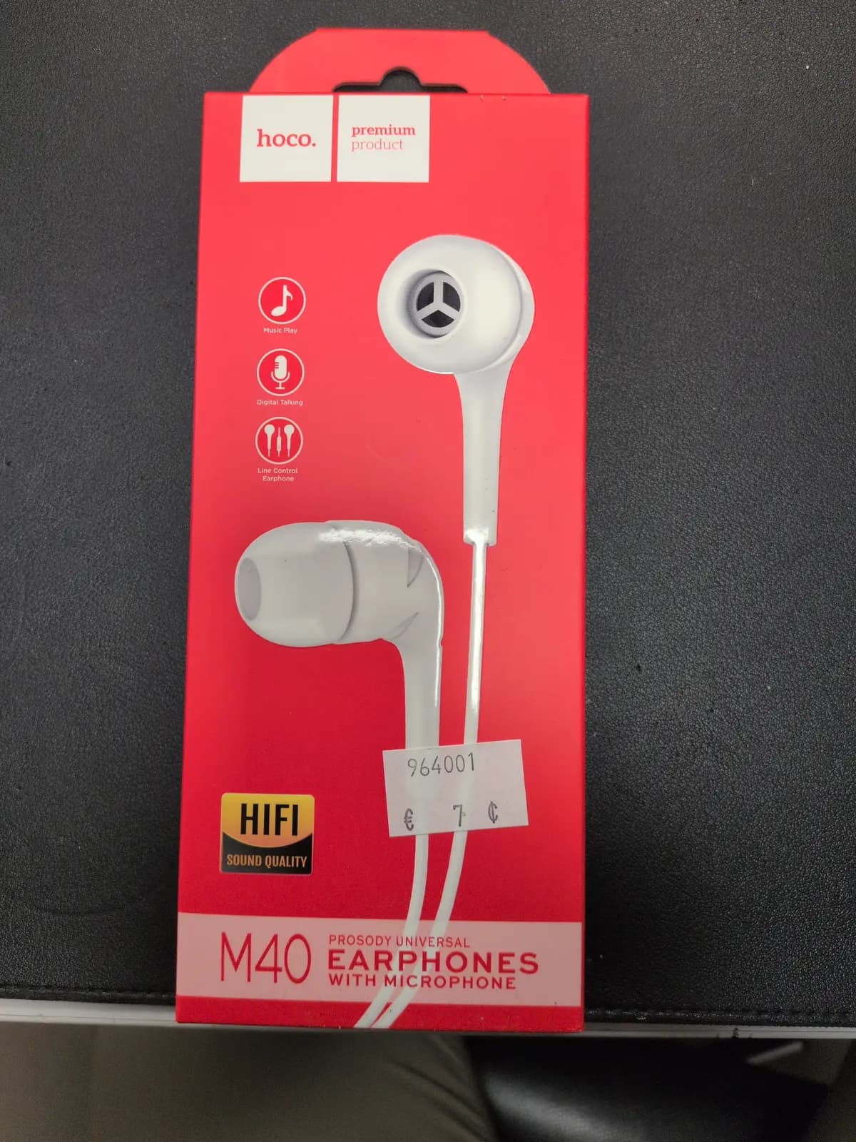 Ausinės Hoco M40 3,5mm baltos