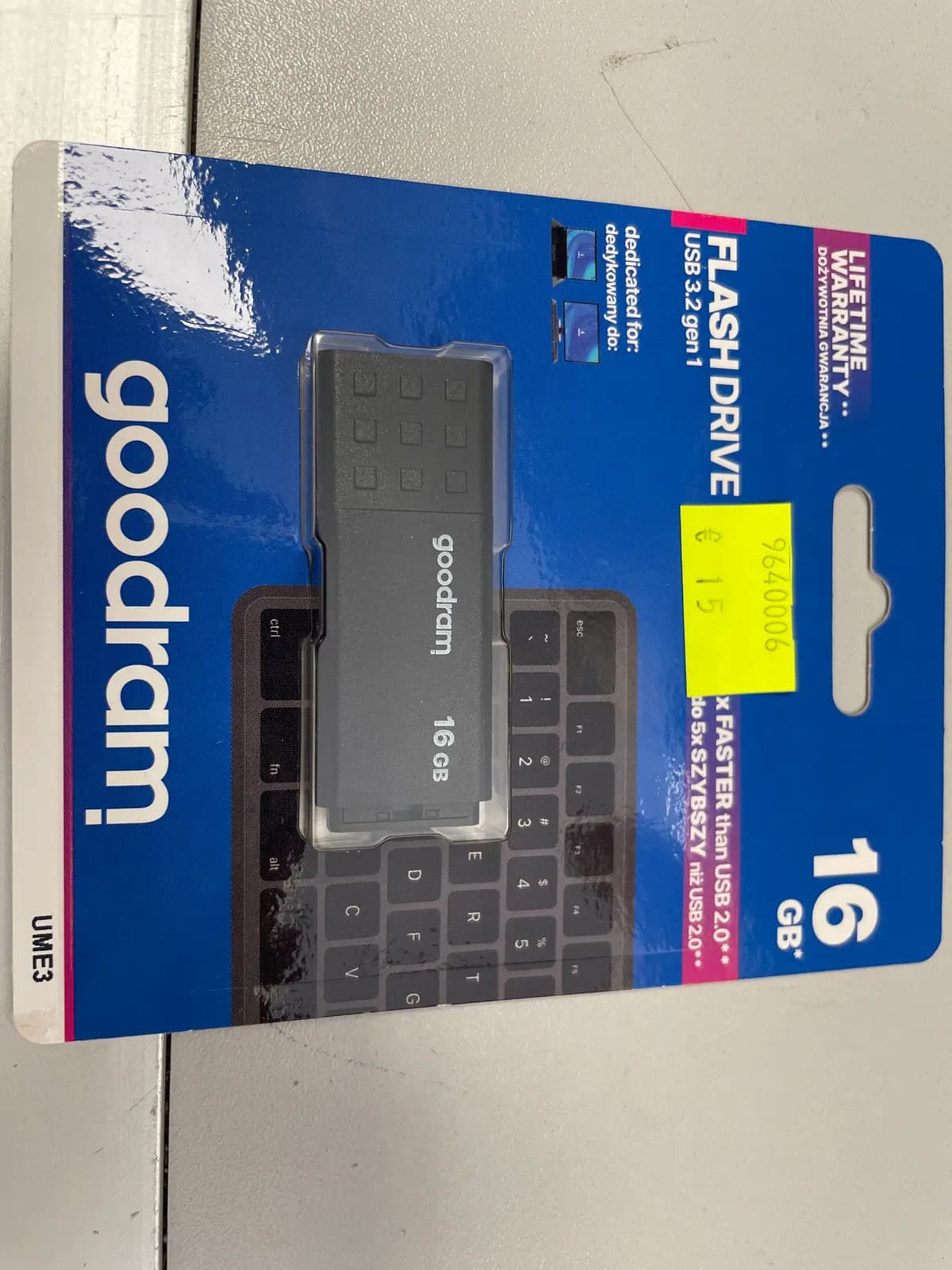 Atmintinė Goodram UME3 16GB USB 3.2