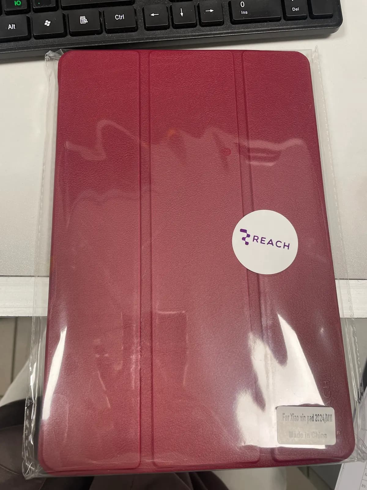 Dėklas Reach Smart Leather Lenovo Tab M11 TB330, bordo