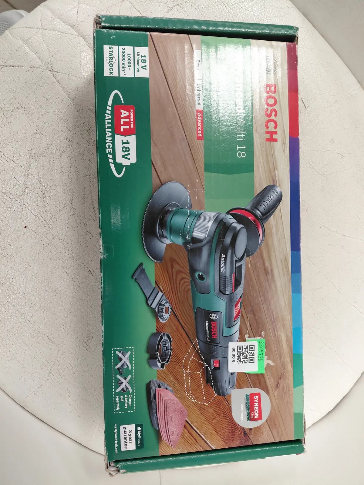 Bosch Akumuliatorinis daugiafunkcinis įrankis AdvancedMulti 18