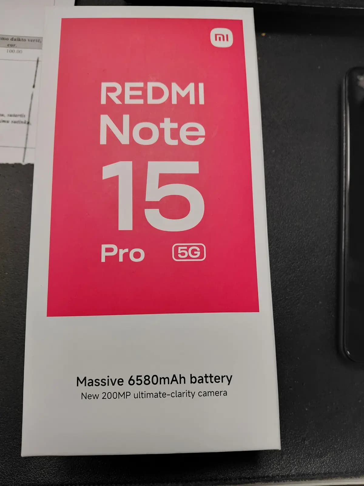 REDMI Note 15 Pro 5G Black 8GB RAM 256GB ROM