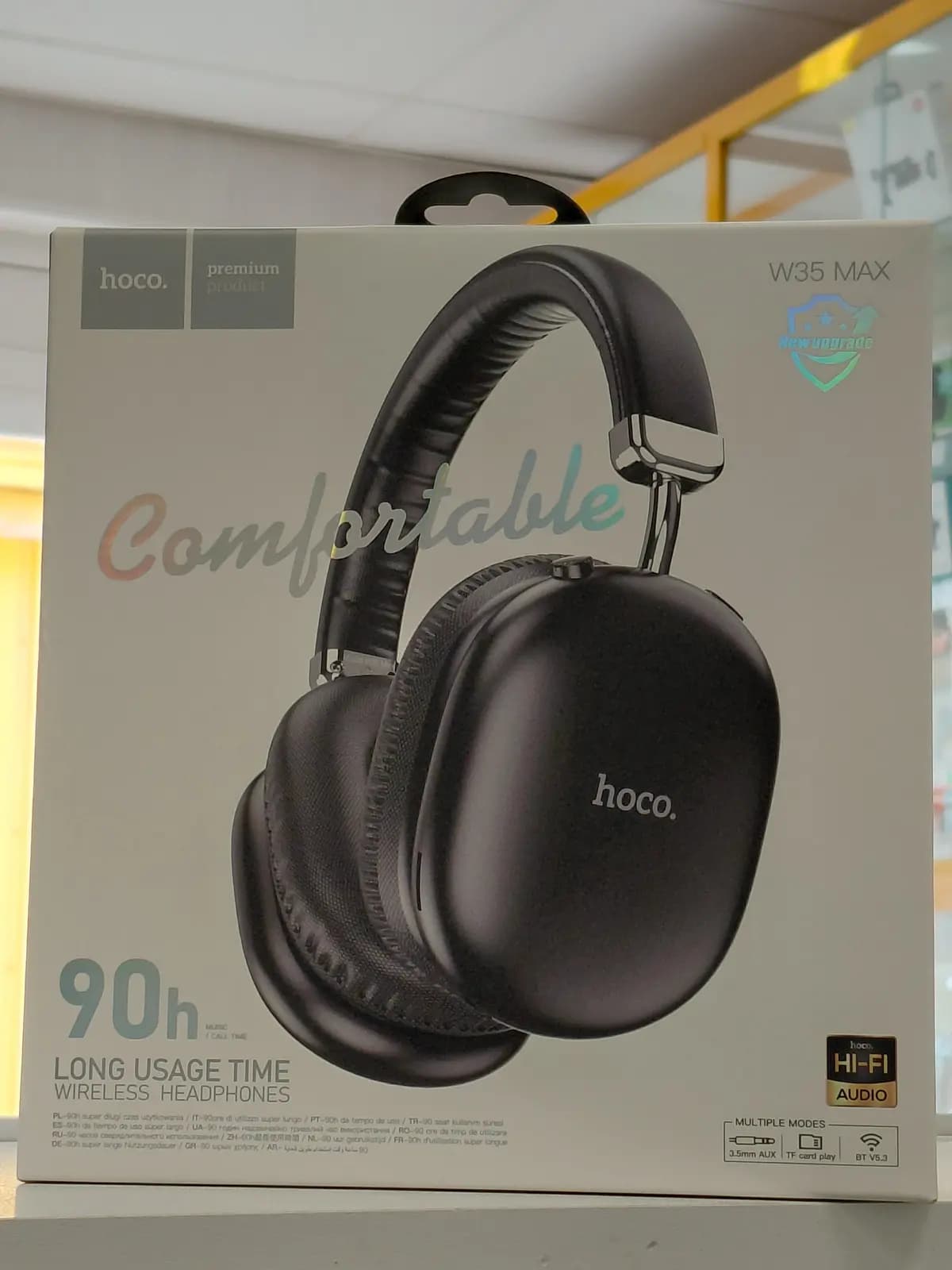 Belaidės ausinės Hoco W35 Max juodos