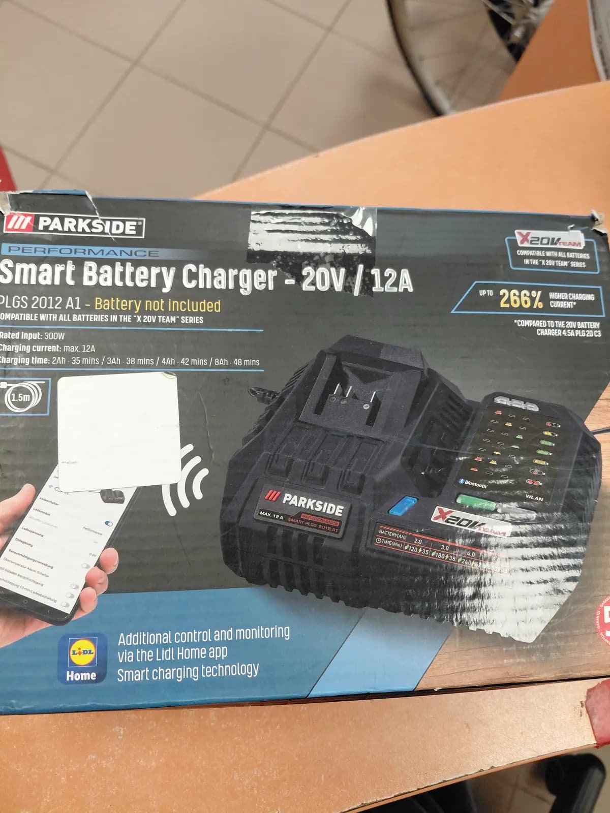 PRKSIDE Smrt Bttery Chrger 20v/12a