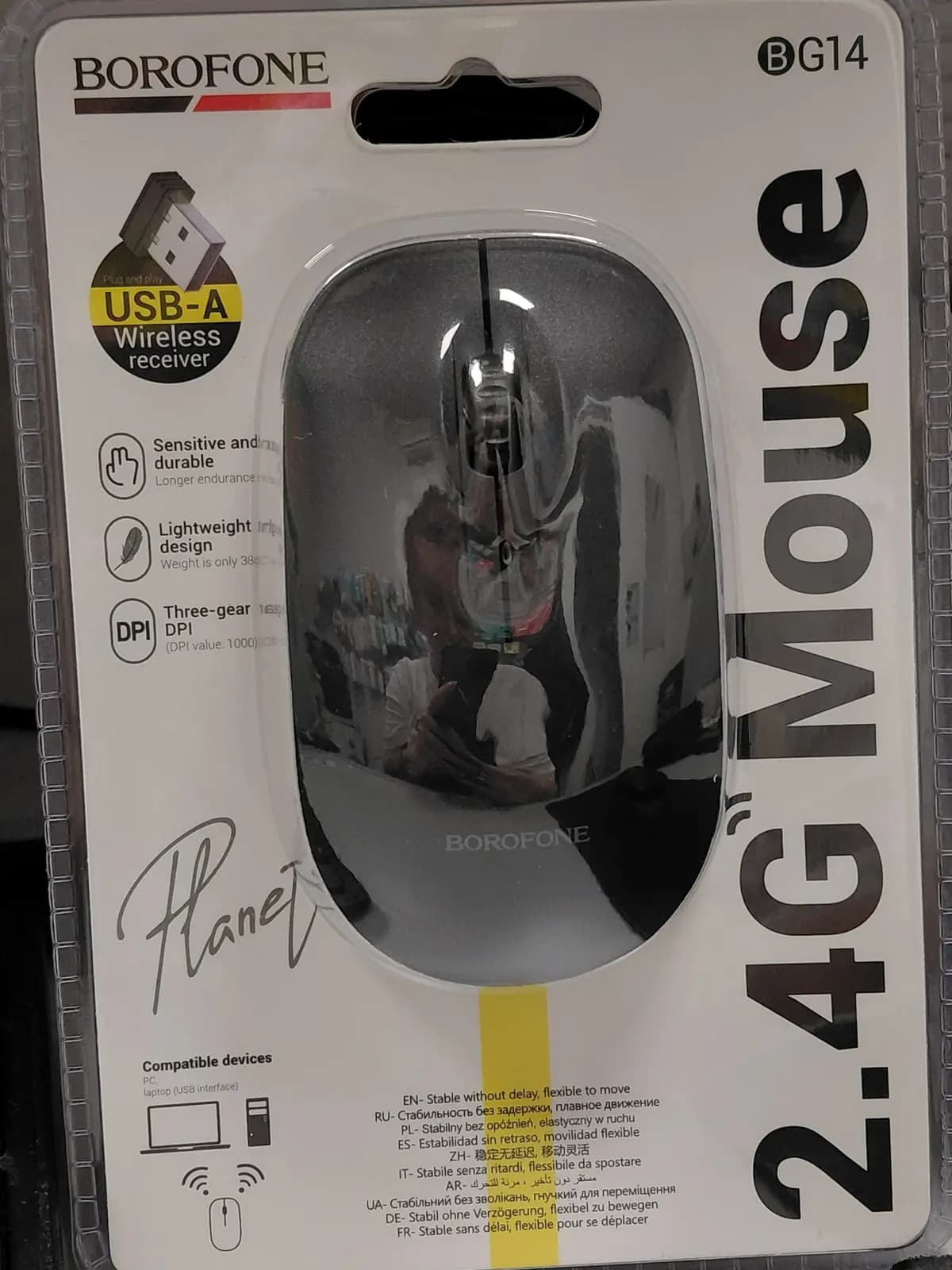 Borofone Computer mouse BG14 Planet wireless black