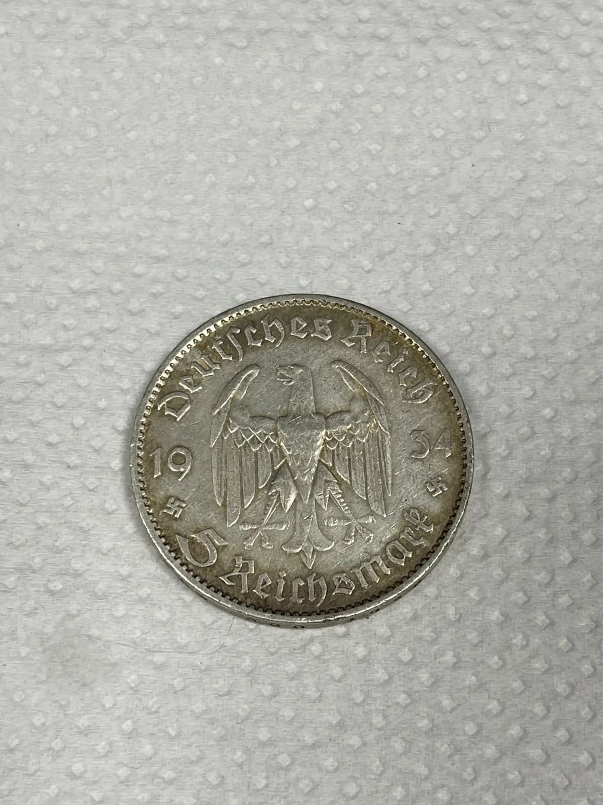 Trečiojo reicho moneta 1934