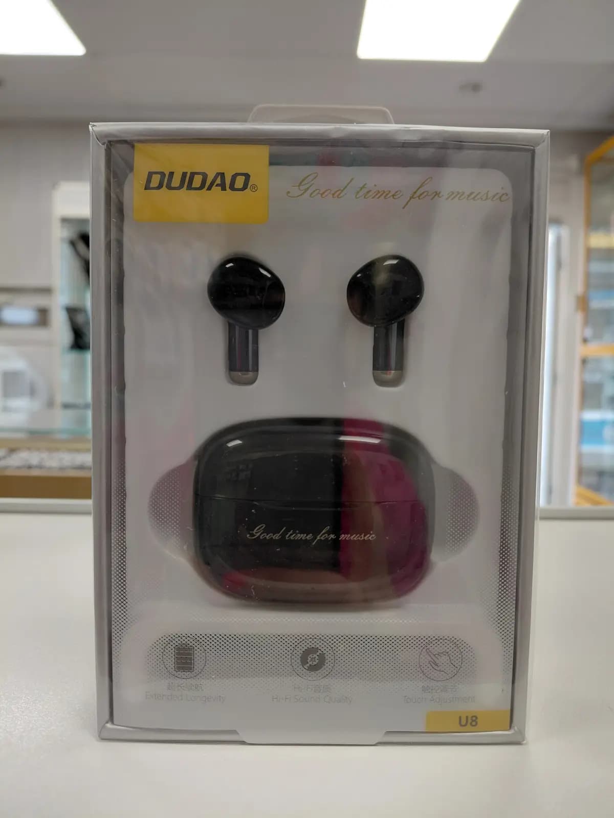 Belaidės ausinės Dudao U8 juodos