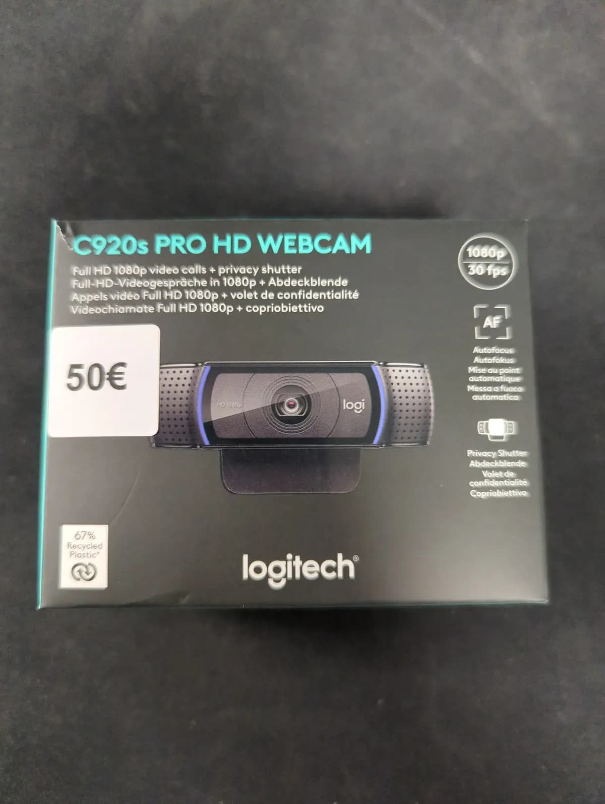 Logitech 960-001252 internetinė kamera 1920 x 1080