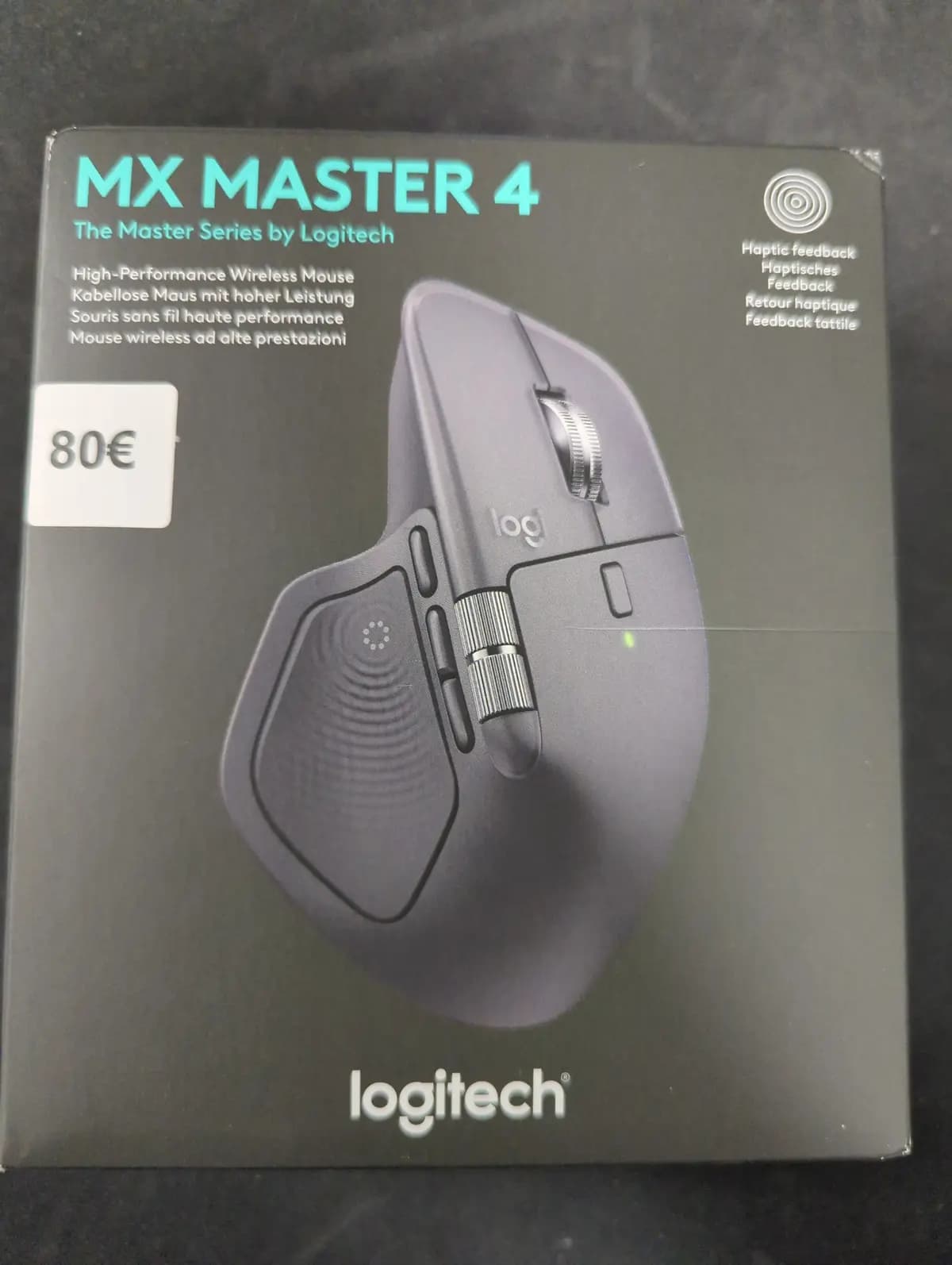 Pelė LOGITECH MX Master 4, bevielė, Graphite