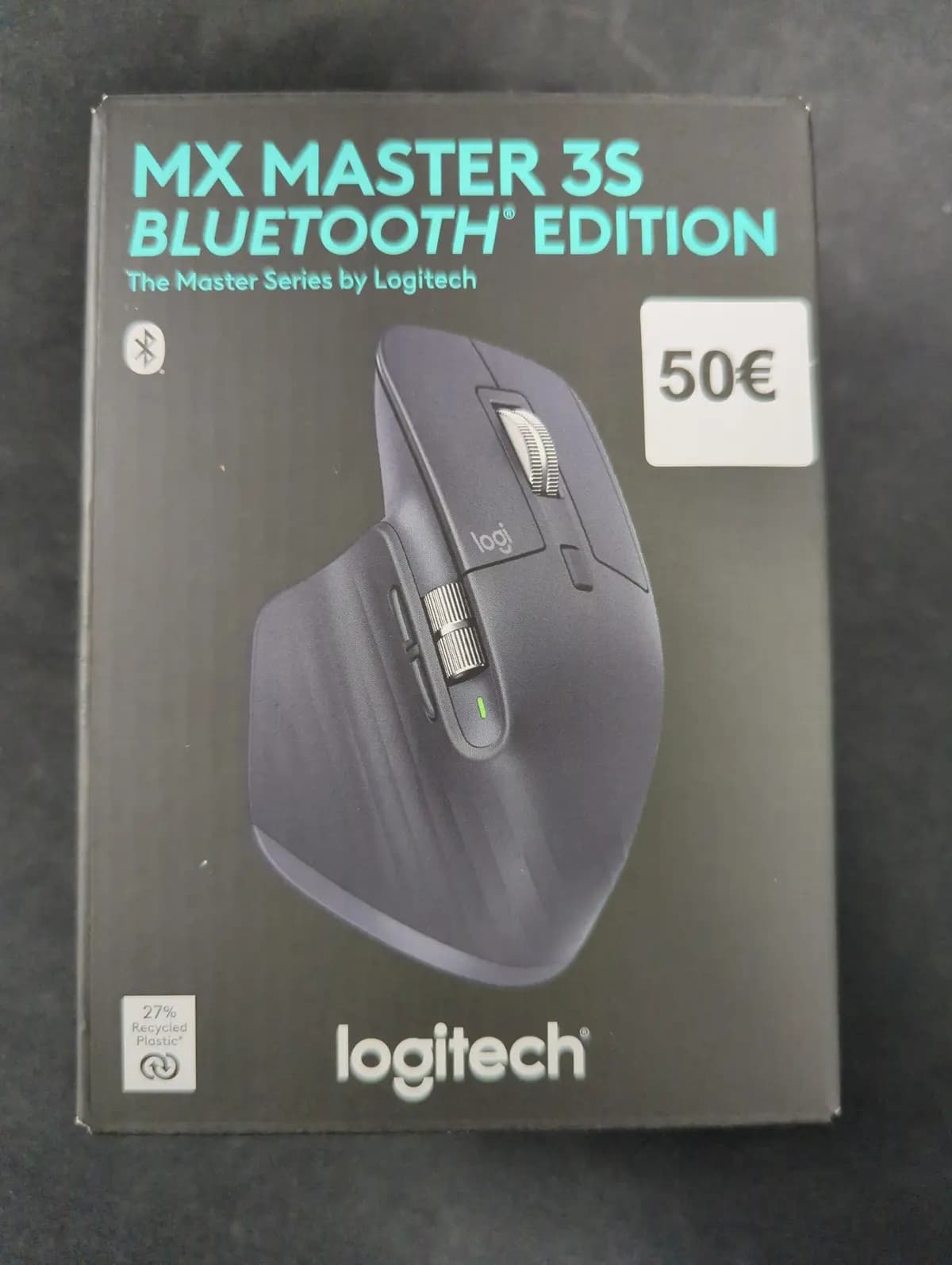 Pelė LOGITECH MX Master 3S, bevielė, Graphite