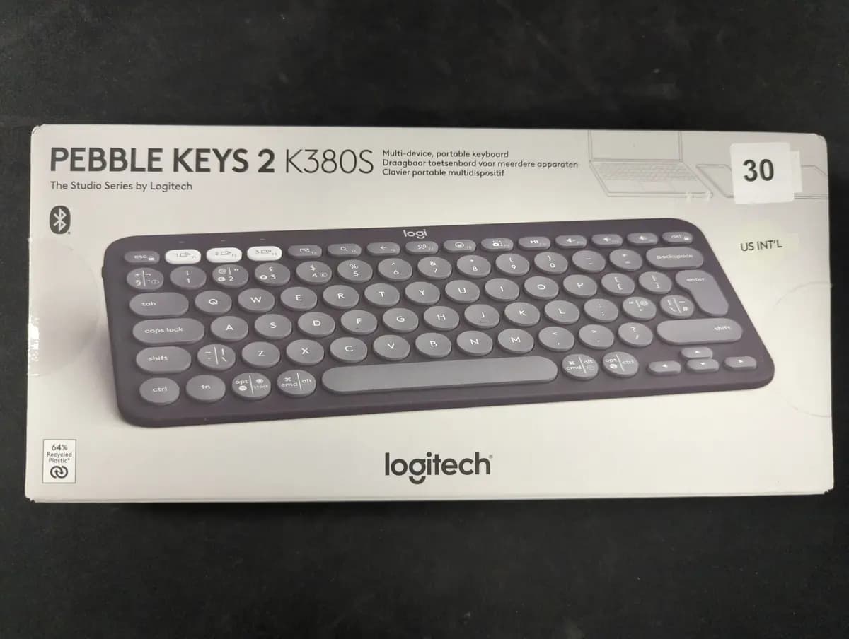 Klaviatūra Logitech 2 K380s, belaidė, Tonal Graphite