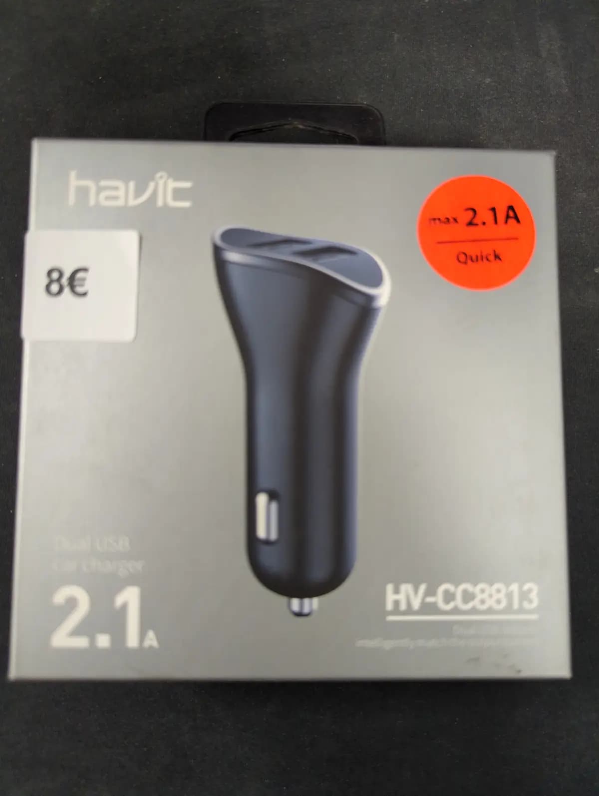 Havit car power adapter 2,1A, black (HV-CC8813)