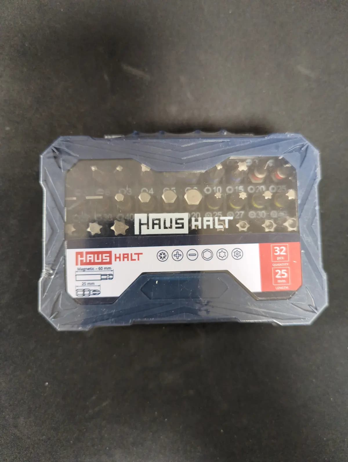 Antgalių rinkinys HAUSHALT 32vnt. 25mm