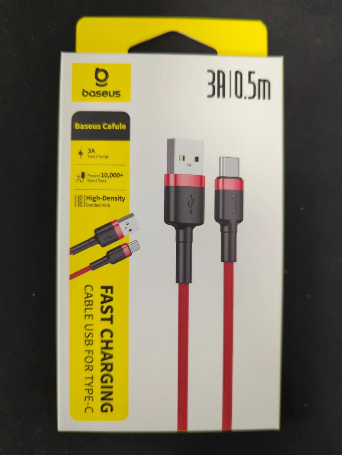 Kabelis USB-A/USB-C Baseus CATKLF-A09, 0,5 m,