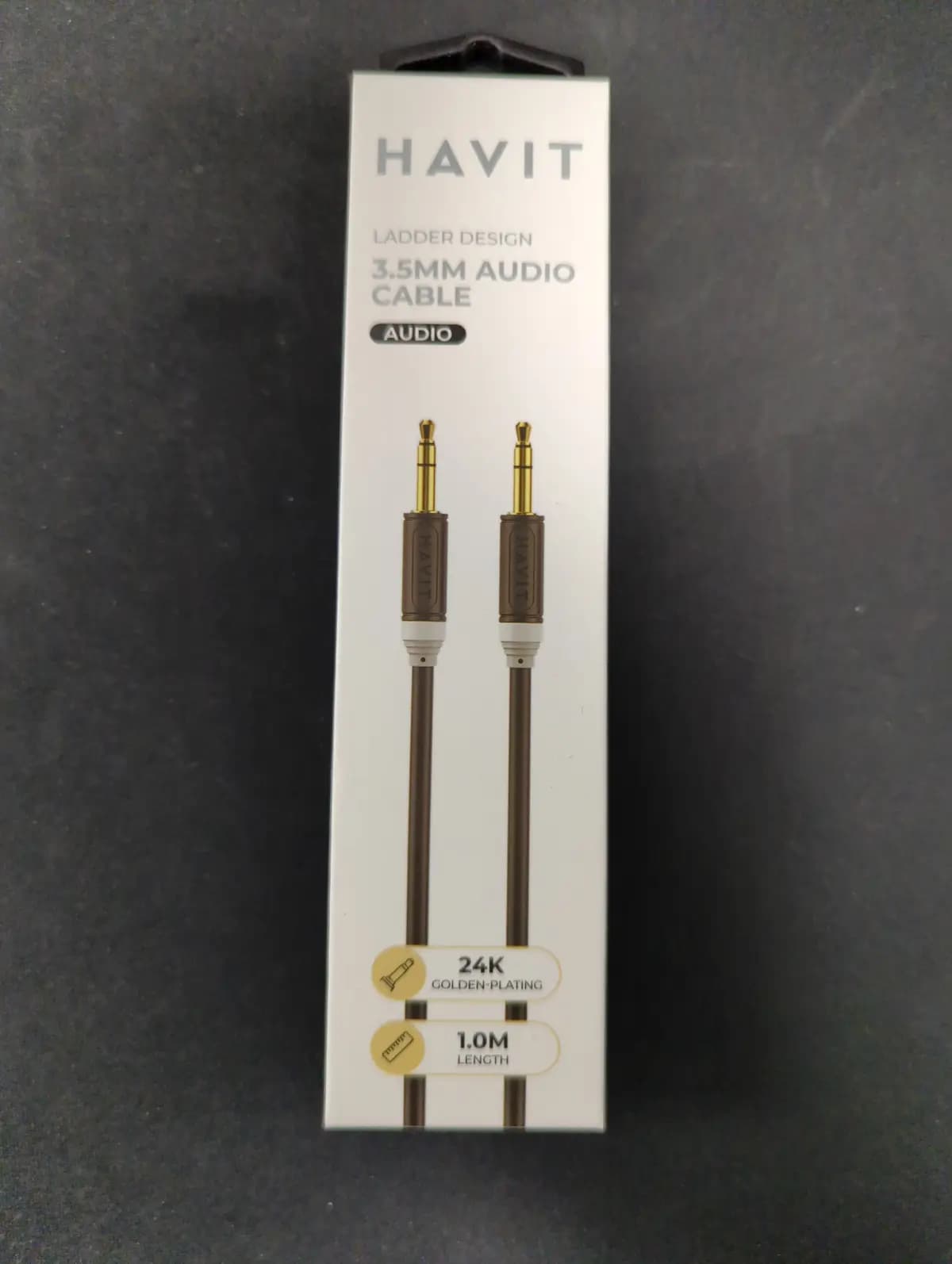 Stereo audio laidas HAVIT DOT881, 3,5 mm, 1 m
