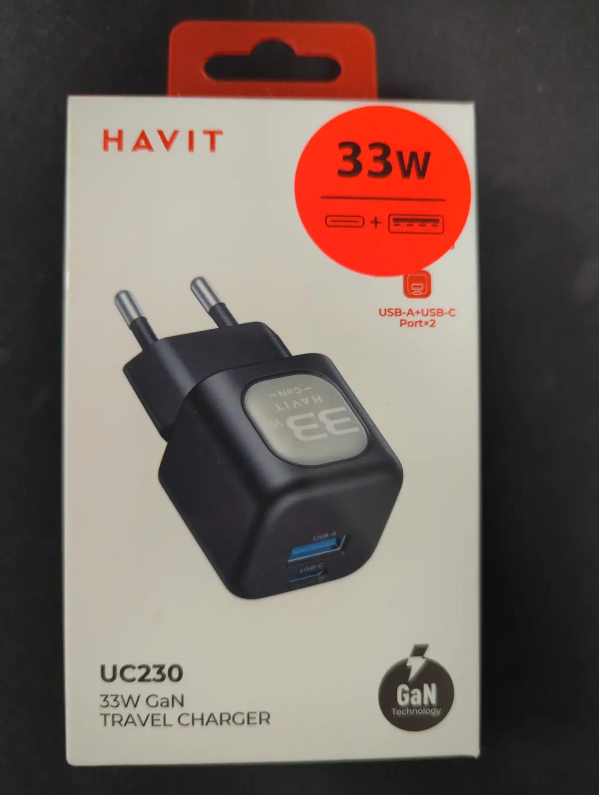 Charger HAVIT UC230, 33W, 3A, 1 x USB-A
