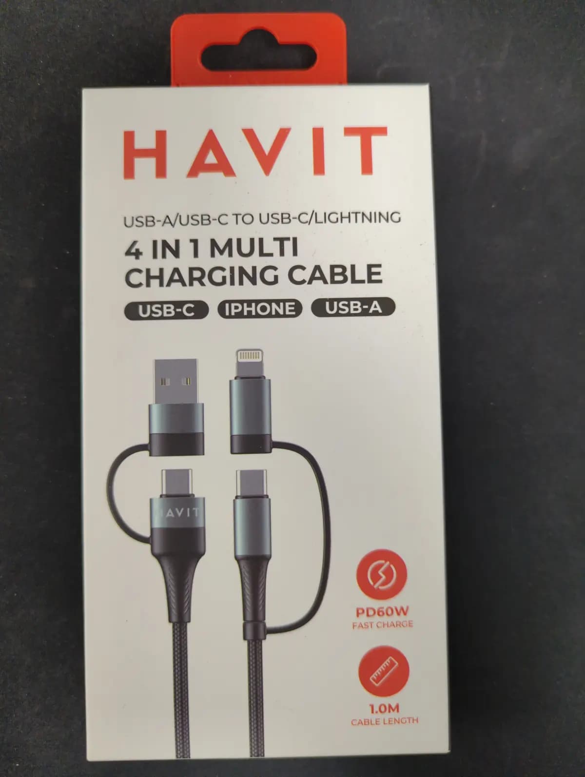 4 In 1 Multi Charging Cable Usb To Type-C / Lightning
