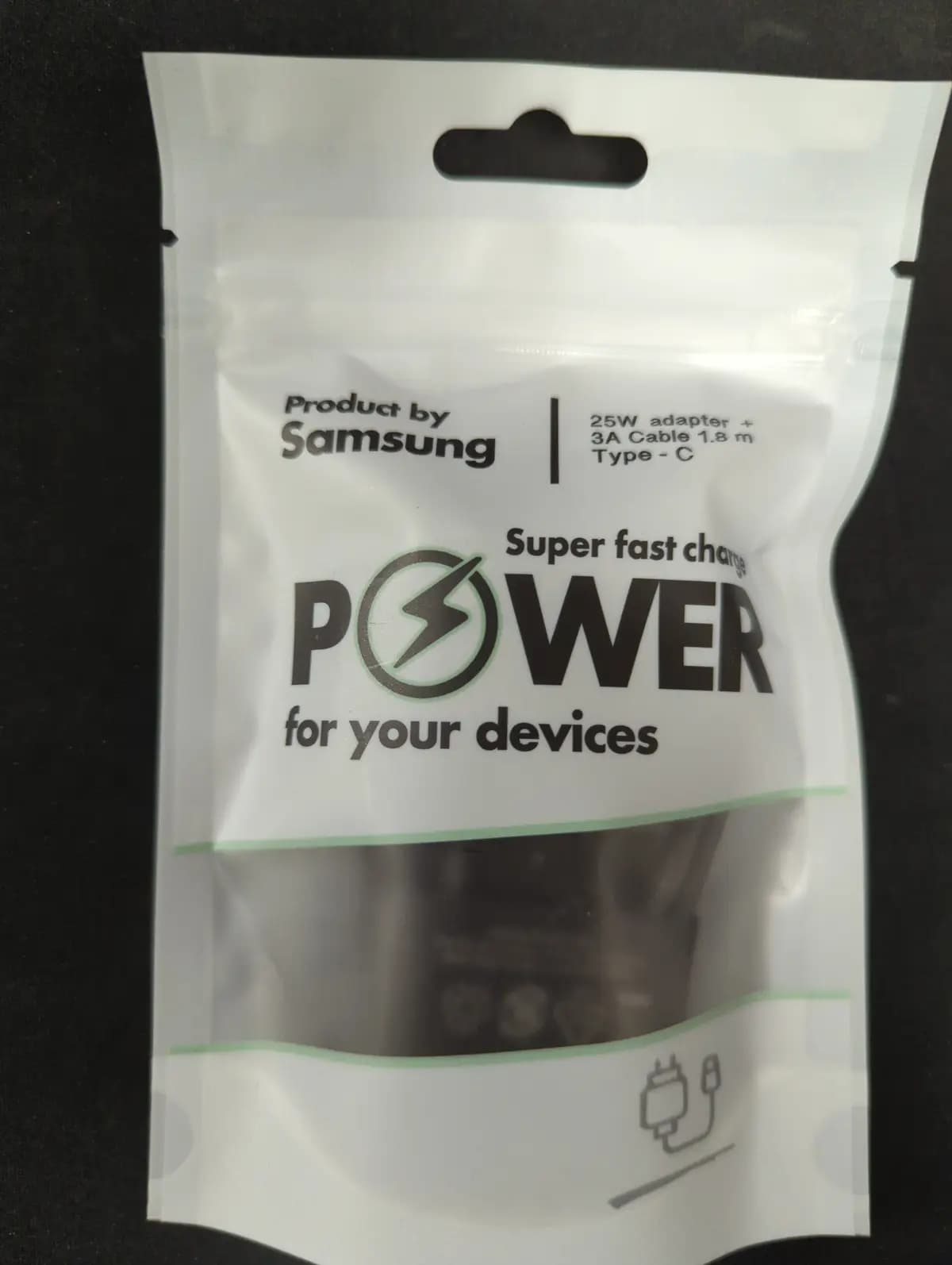 Telefono įkroviklis SAMSUNG, 25 W, adapteris ir Type-C ...
