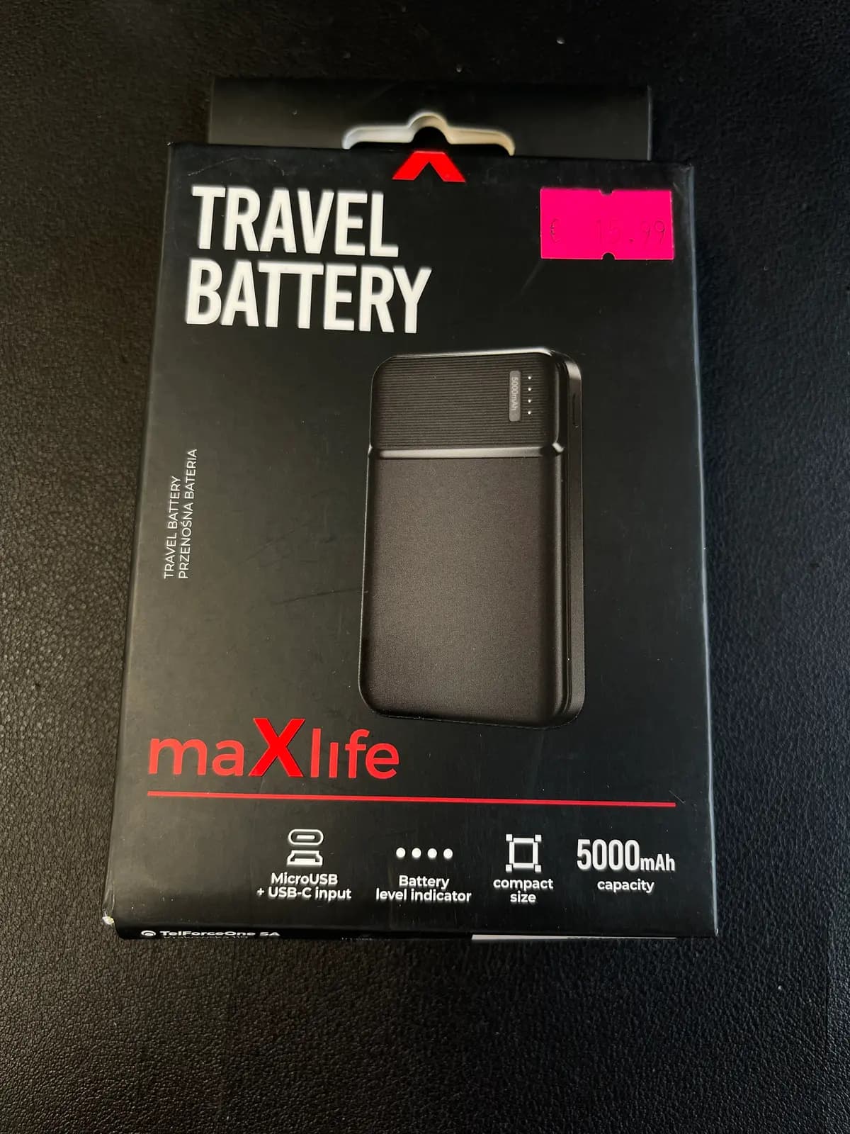 power bank maXlife MXPB-01 5000mAh Black