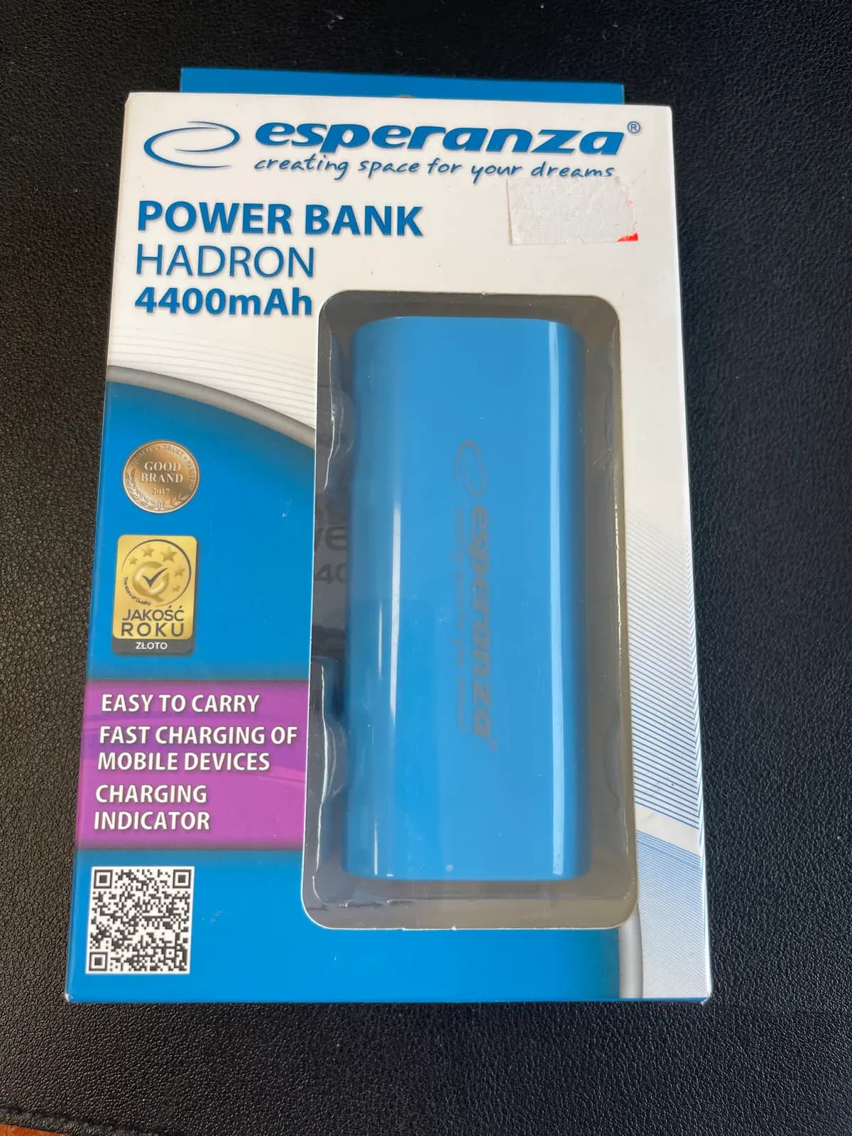 EMP105B Esperanza power bank 4400mah hadron blue