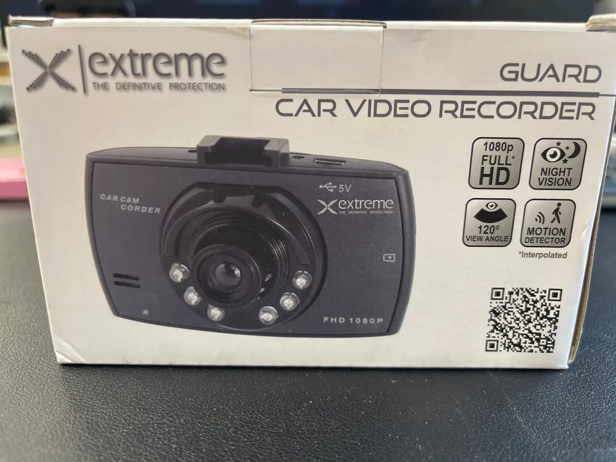 Extreme XDR101 vaizdo registratorius juodas
