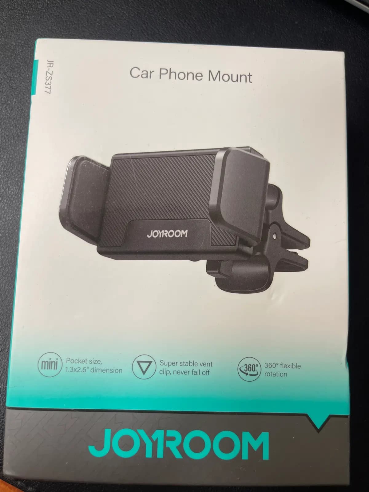 Automobilinis telefono laikiklis Joyroom JR-ZS377, juodas