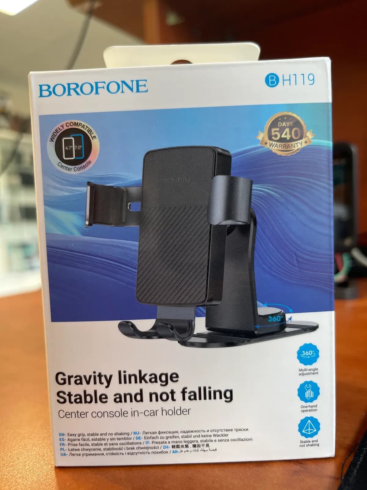Automobilinis telefono laikiklis Borofone BH119 juodas