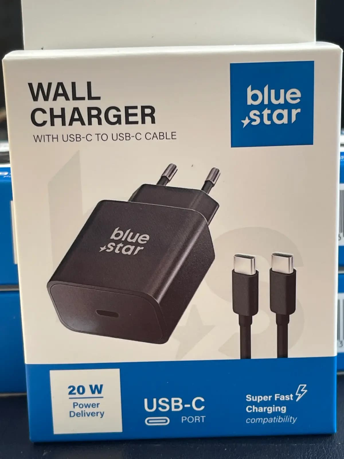 Įkroviklis Blue Star 20W USB-C + USB-