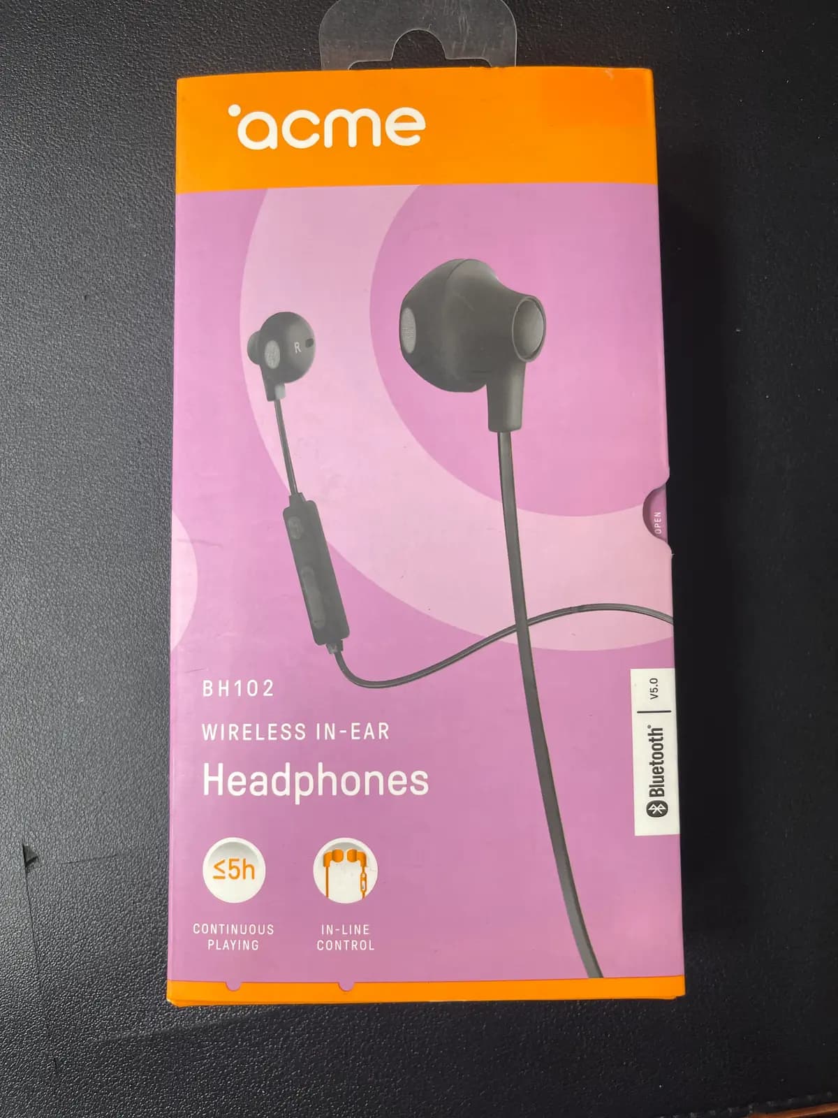 Ausinės Acme BH102 Bluetooth, Black