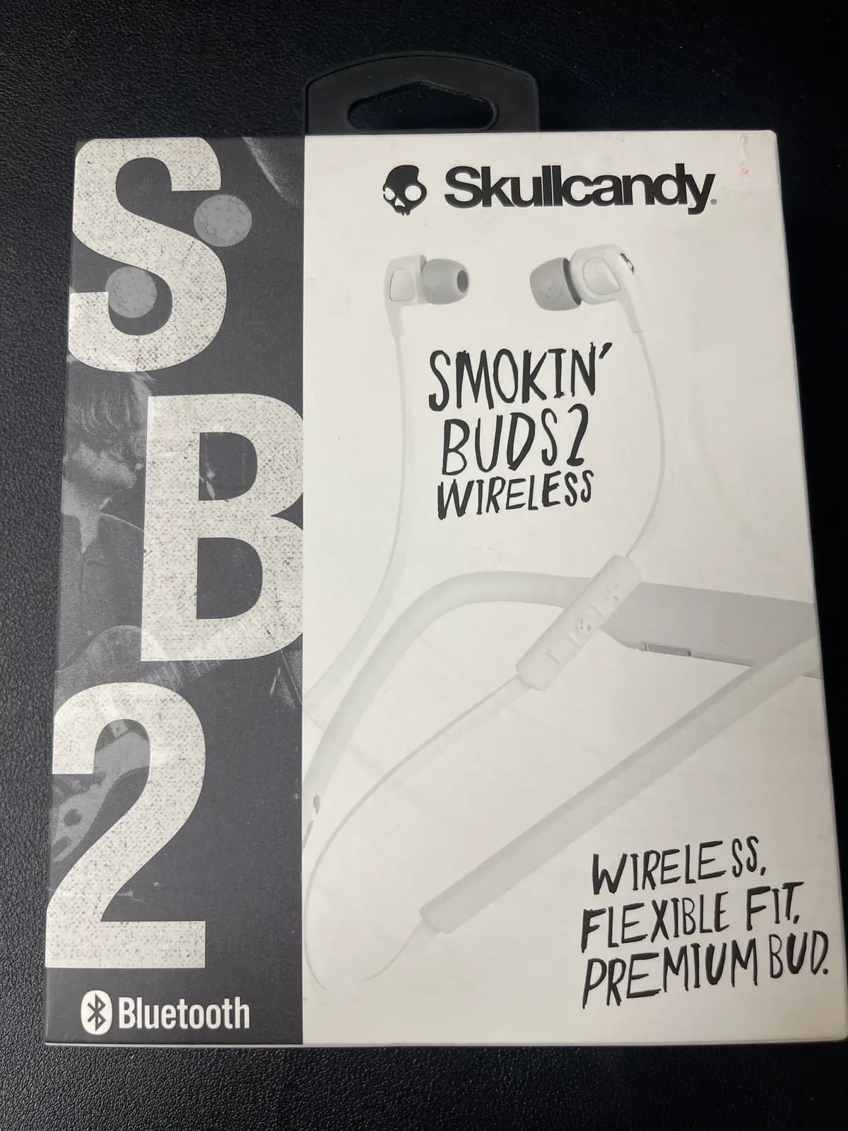 Ausinės Skullcandy Smokin Buds 2 White/Chrome, belaidės