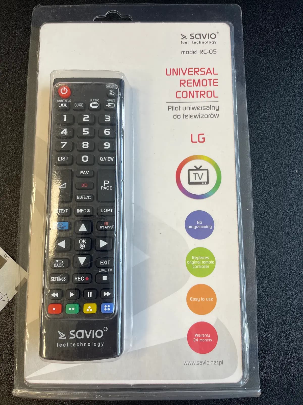 TV pultas SAVIO RC-05, skirtas Lg
