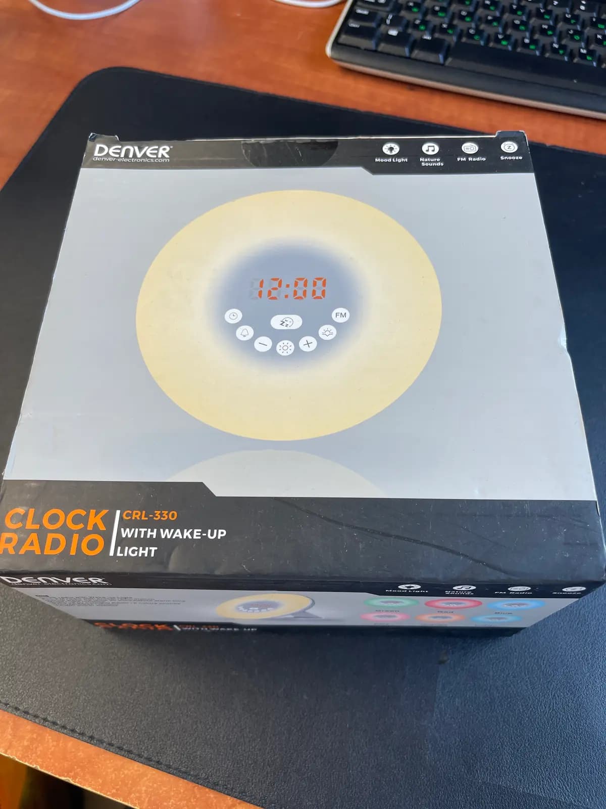 Denver LED radijo imtuvas–žadintuvas, baltas