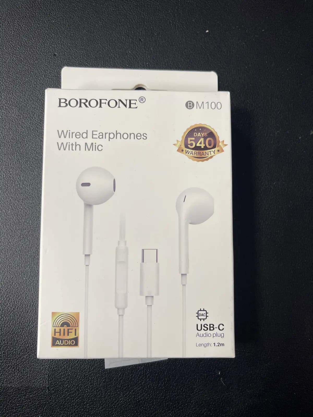 Ausinės su mikrofonu Borofone BM100 Fuente Type C