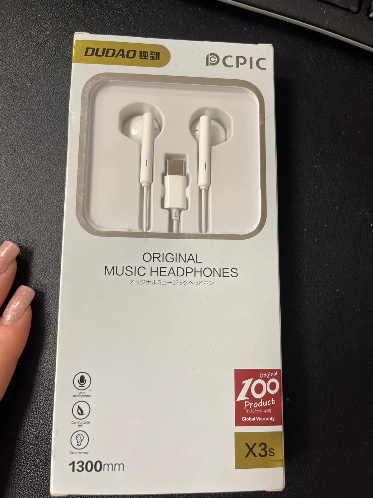 Dudao X3s „EarBuds“ ausinės su mikrofonu, USB Type-C, baltos