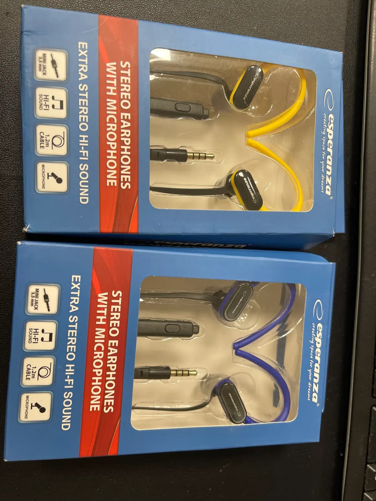 **ESPERANZA ausinės su mikrofonu, 3,5 mm,assorti
