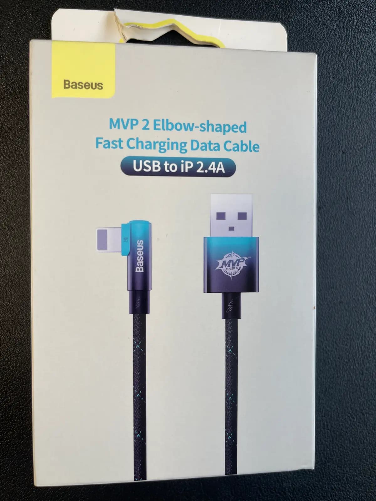 Cable Baseus MVP 2 Lightning 2m 20W cable - (black-blue)