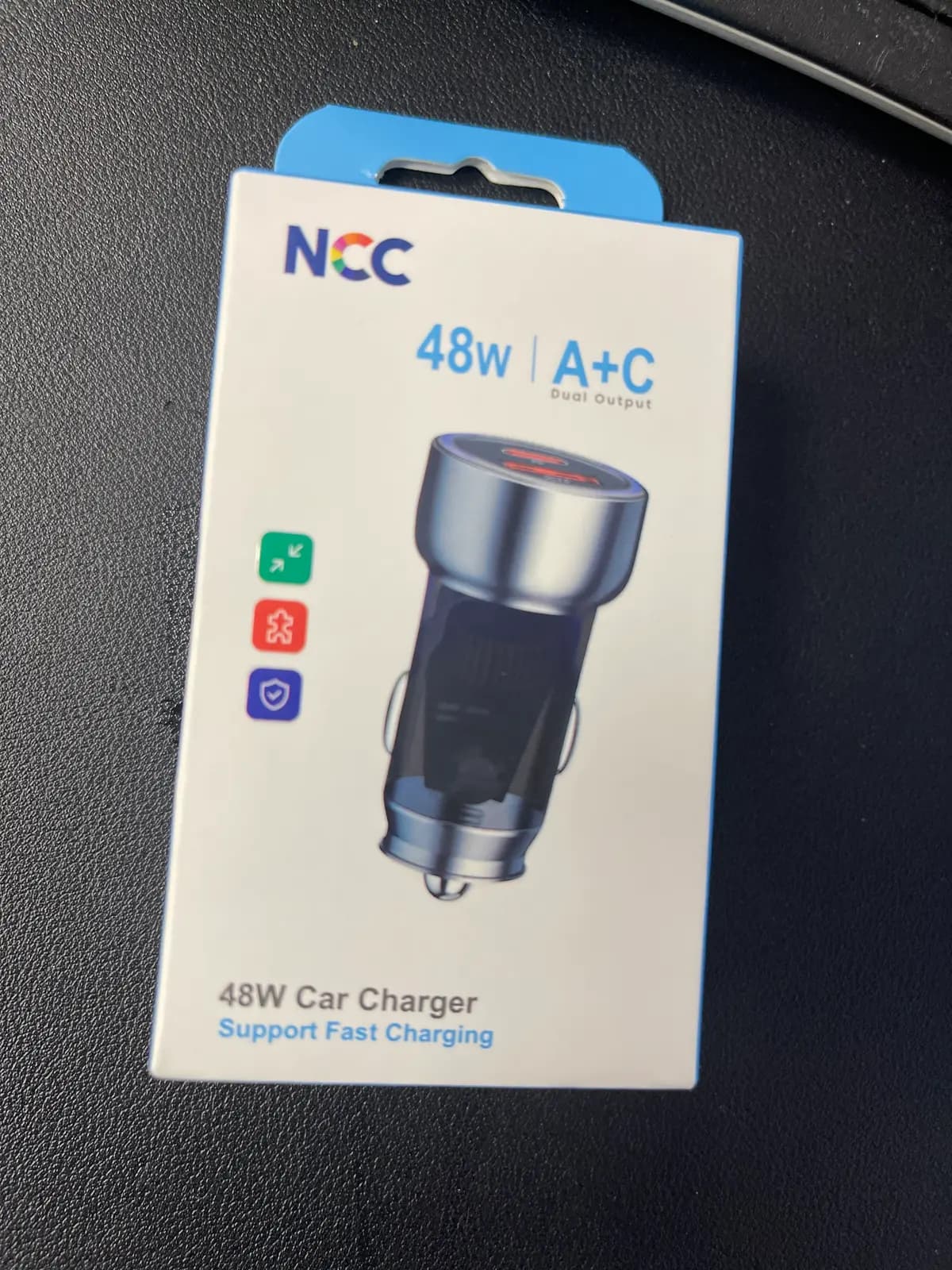 **NCC R10 – automobilinis įkroviklis 48 W, juodas**