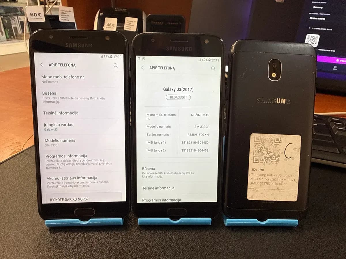 Samsung J3 2/16gb,2400mAh