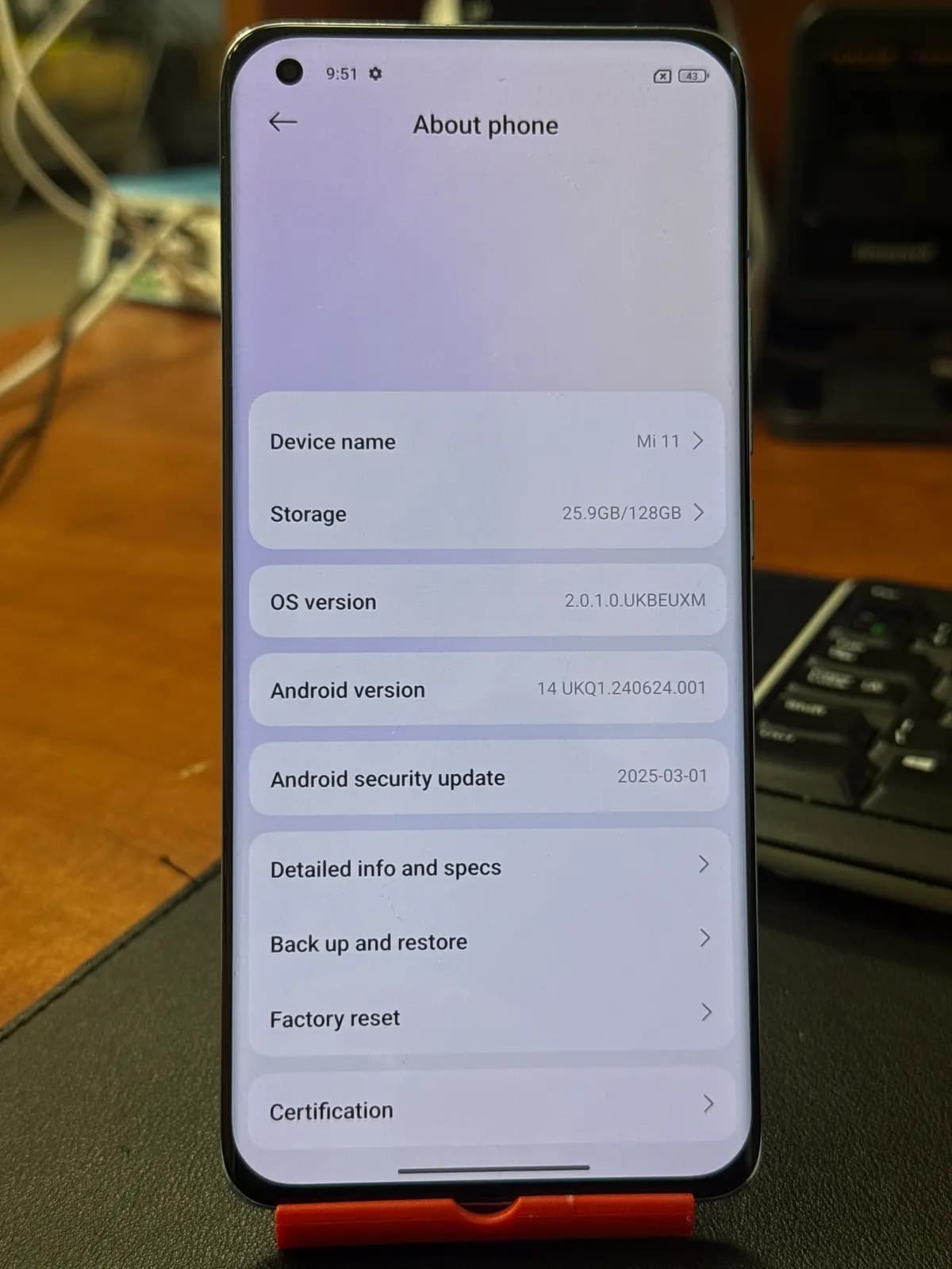 Mi 11 Horizon Blue 8GB RAM 128GB ROM
